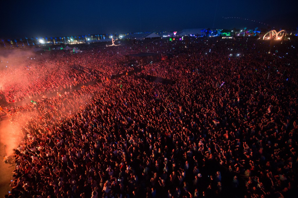 Coachella Crowd from the Lift