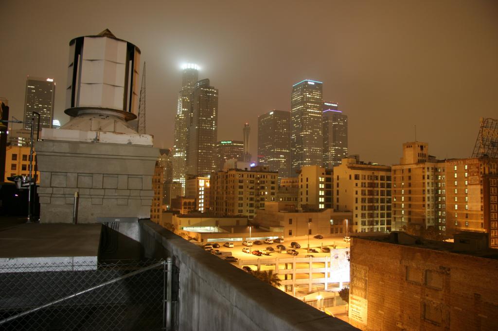 Downtown Los angeles from the roof