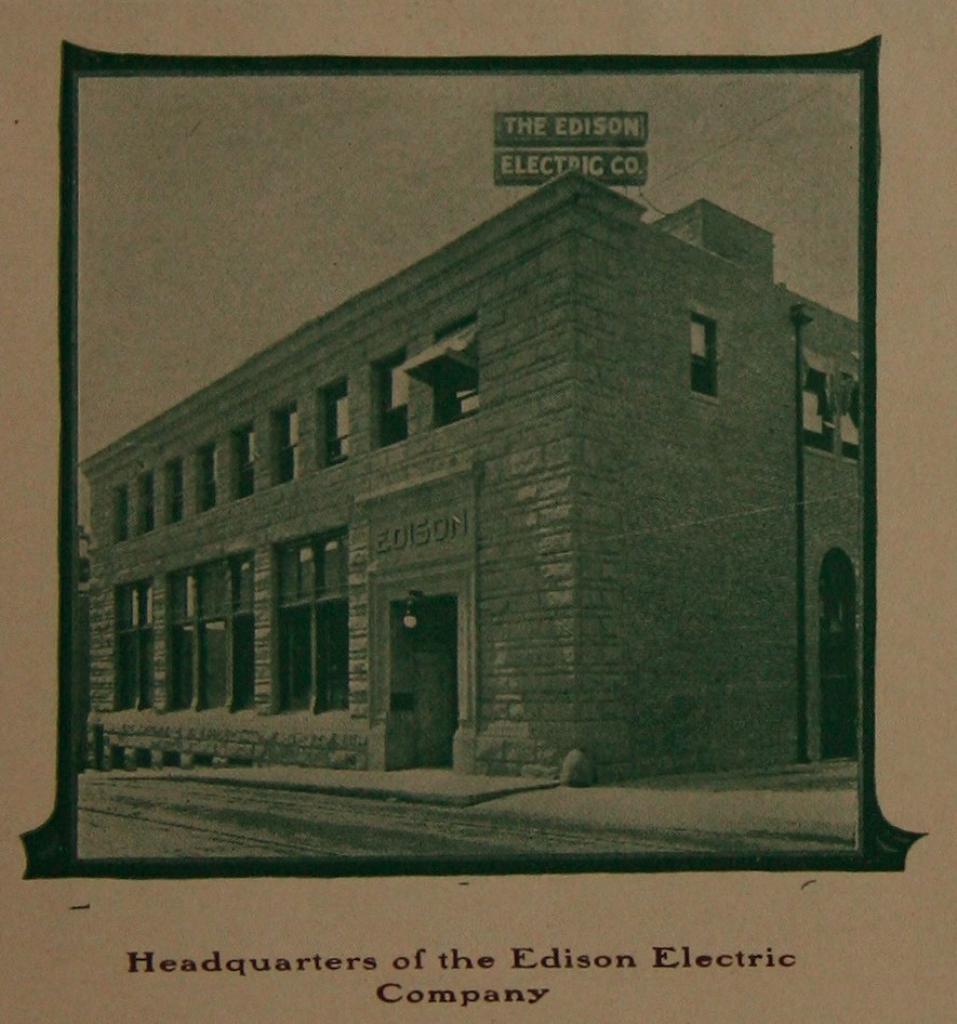 Headquarters of the Edison Electric Comp