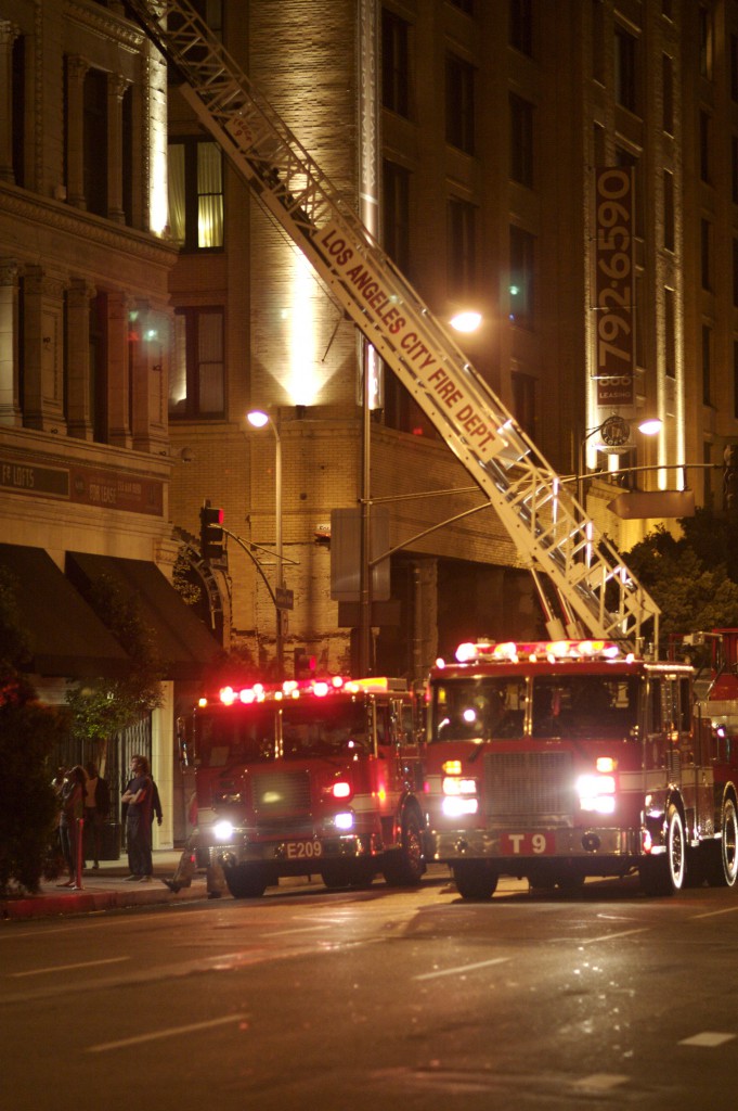 LAFD E209 and T9 Ladder Truck