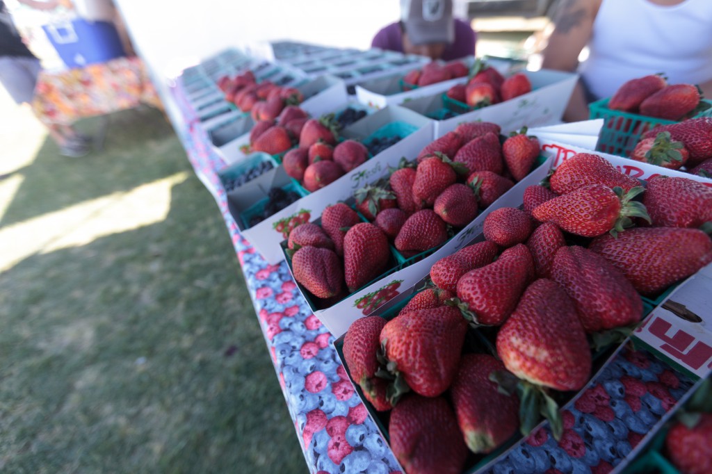 Strawberries at the Coachella Farmer's Market
